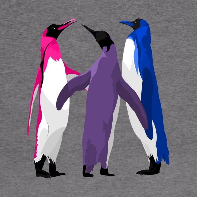 Bisexual Pride Penguins by AjDreamCraft